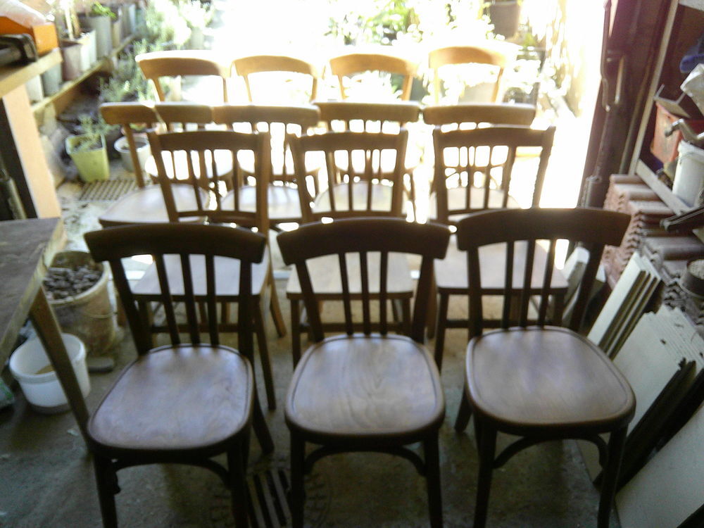  chaises de bistrot anciennes Meubles