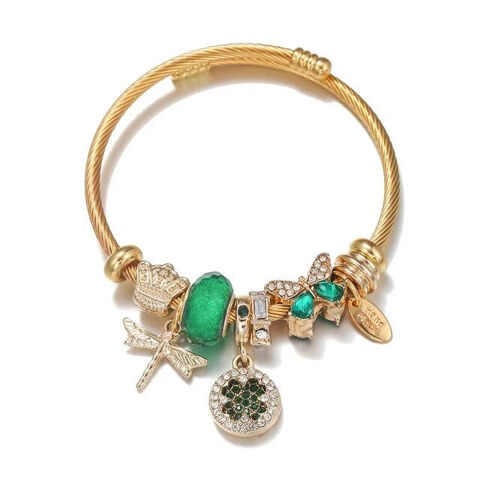 Bracelet acier dor Neuf. Charms Papillon. Libellule 20 Laval (53)