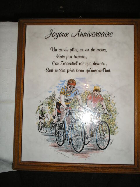 Cadre  JOYEUX ANNIVERSSAIRE pour UN AMOUREUX du VELO. 10 Le Tremblay-sur-Mauldre (78)