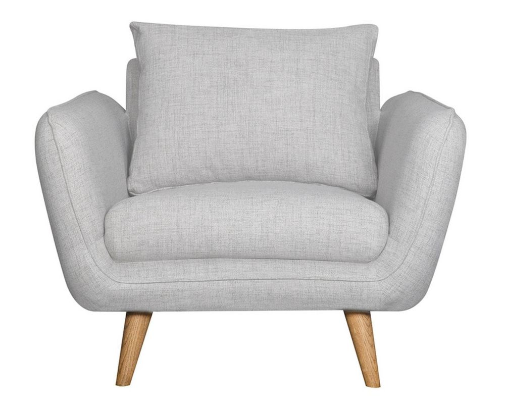 Fauteuil scandinave CREEP gris chin&eacute; comme neuf Meubles