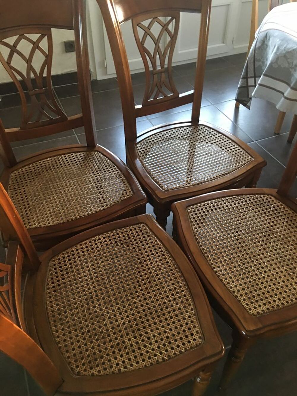 4 chaises TROTEL en merisier Meubles