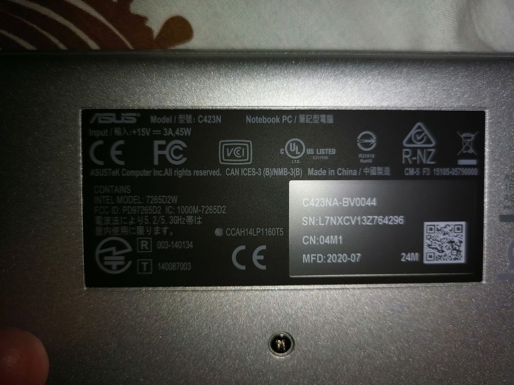 ASUS Chromebook C423NA-BV0044 Ordinateur Portable 14'' HD
Matériel informatique