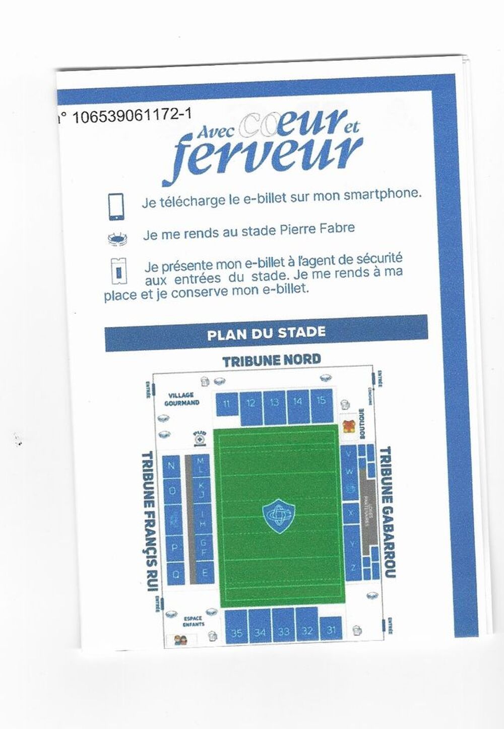 billet CO / ASM Billetterie