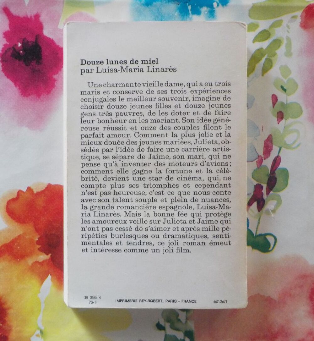 DOUZE LUNES DE MIEL de Luisa-Maria LINARES Tallandier 1973 Livres et BD