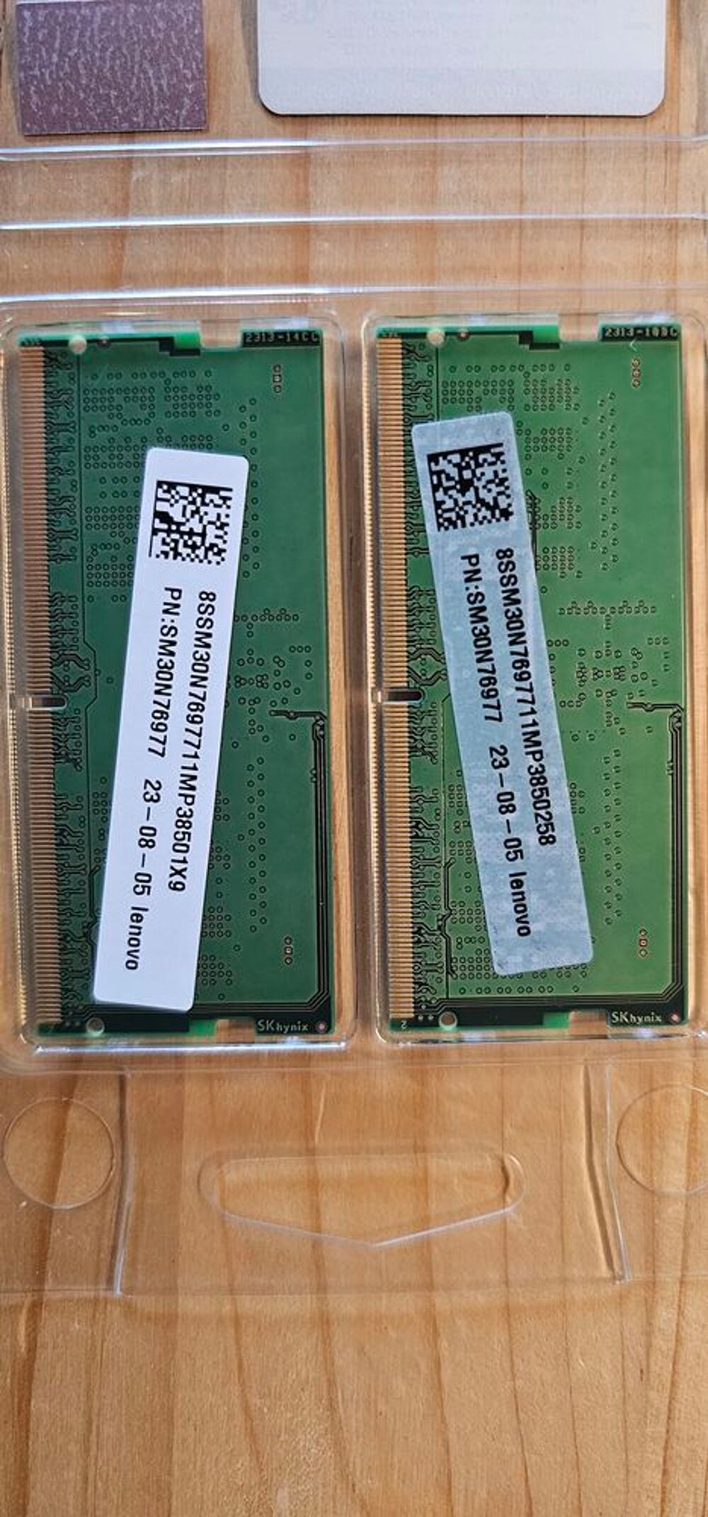 Ram 16Go 2 barettes 2x8Go5600B Sodimm (ordi portable) Lenovo Matriel informatique