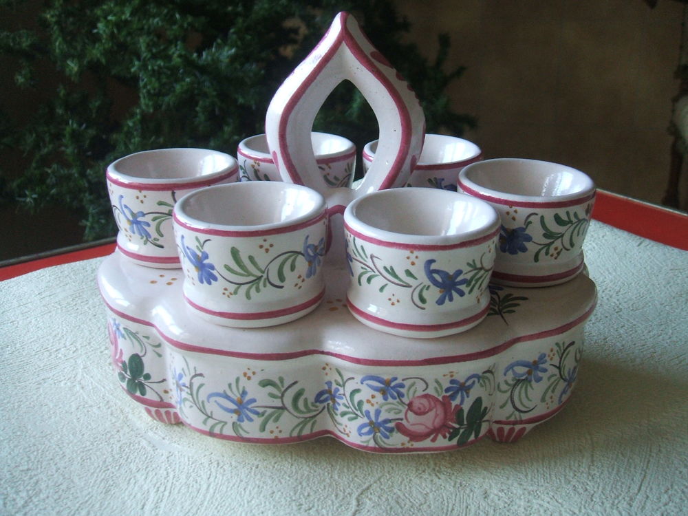 Ensemble support et 6 coquetiers floraux r&eacute;f&eacute;renc&eacute; FORAH Décoration