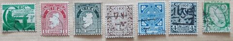 7 timbres � collection  IRELANDE 2 Pontoise (95)