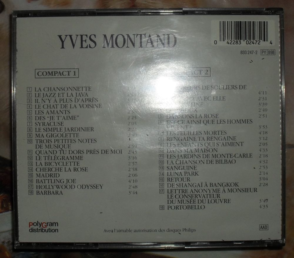 Coffret 2 CD d'YVES MONTAND Version originales CD et vinyles