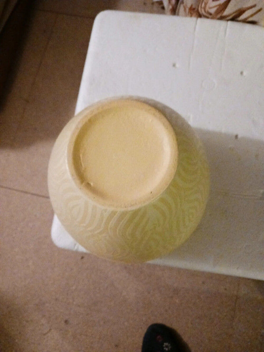 vase jaune Décoration