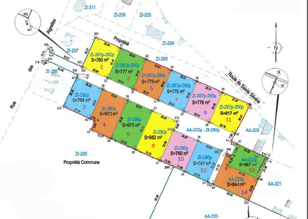 Vente Terrain Terrain agréable viabilisé 776 m2 Réparsac 16200 Réparsac