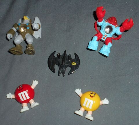 lot de 5 mini figurines vintage (Hasbro 1987 / M&M's 1992... 50 Ervy-le-Chtel (10)