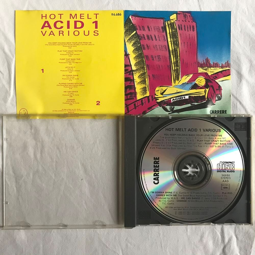 CD Hot Melt Acid Compilation CD et vinyles
