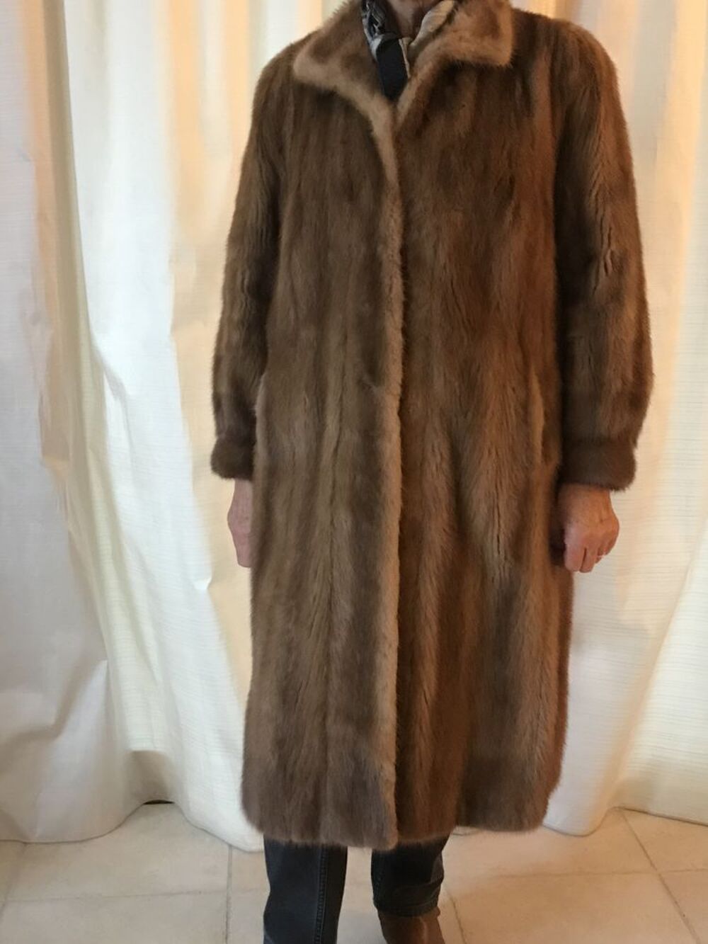 Manteau vison beige Vêtements
