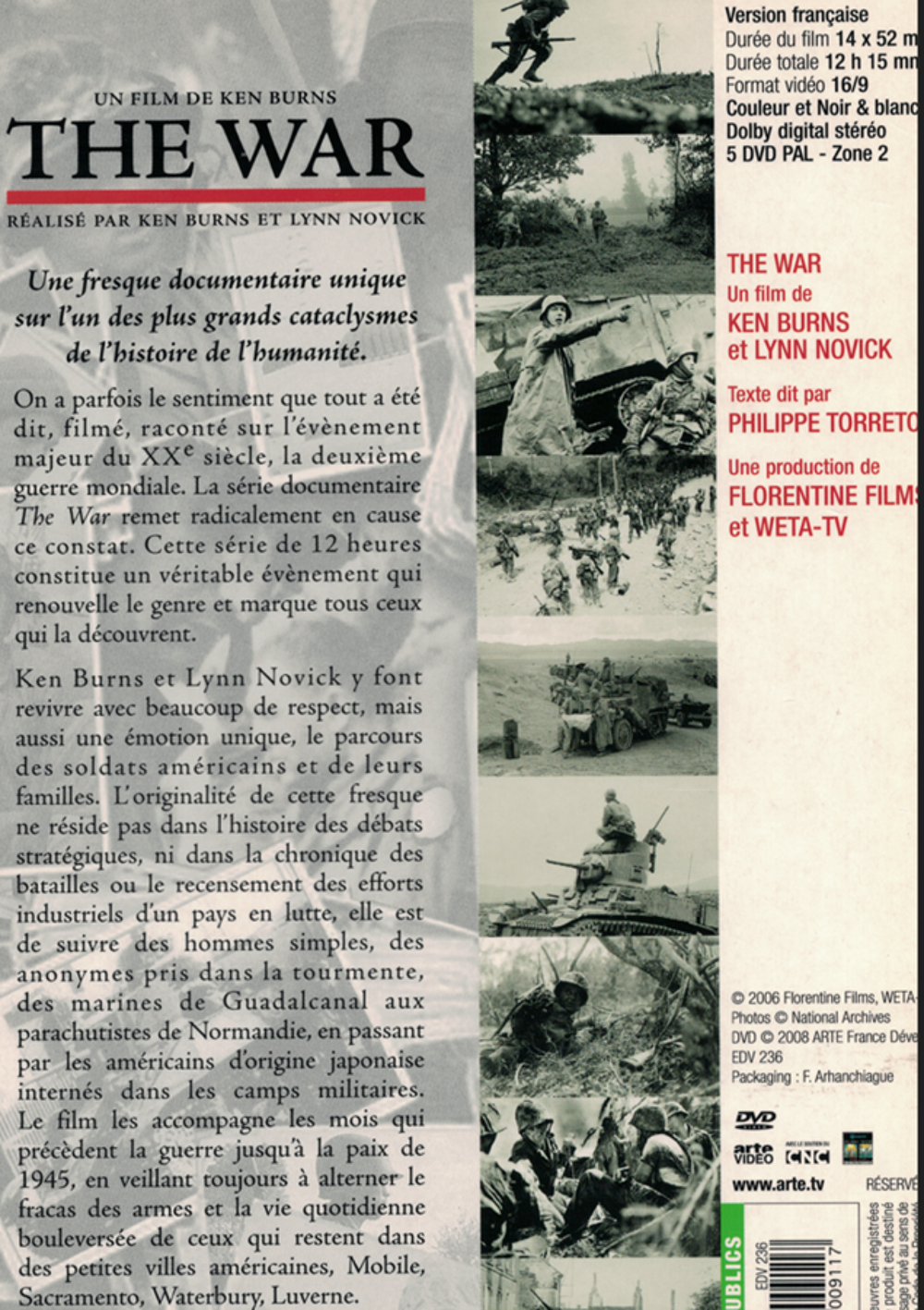 THE WAR, documentaire de Ken Burns DVD et blu-ray