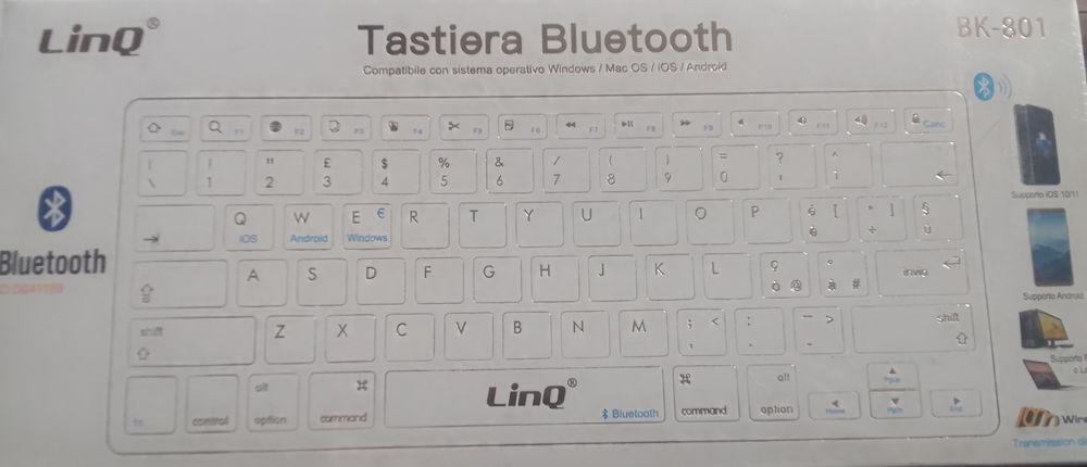 Apple Wireless Keyboard Clavier sans fil Bluetooth Blanc . Tlphones et tablettes