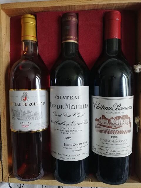 Coffret de 3 grands vins de Bordeaux 100 Nanterre (92)