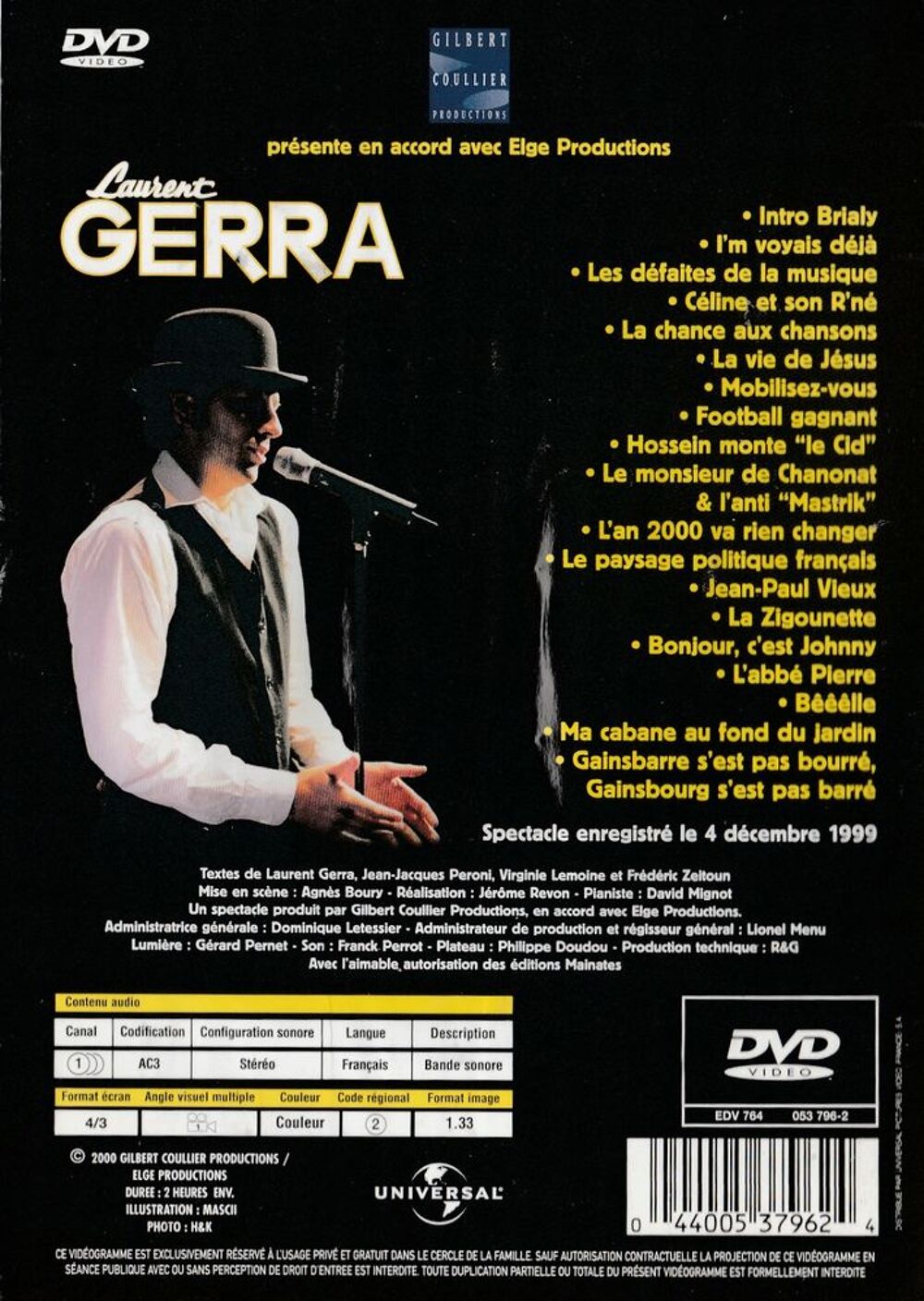Laurent Gerra DVD et blu-ray