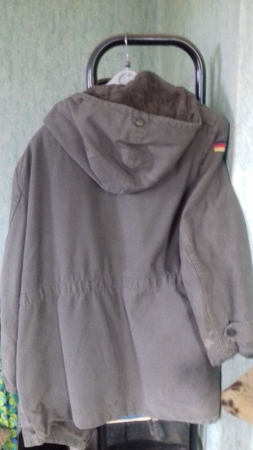 Manteau court
de l'arm&eacute;e doubl&eacute;e d&eacute;tachable Vêtements