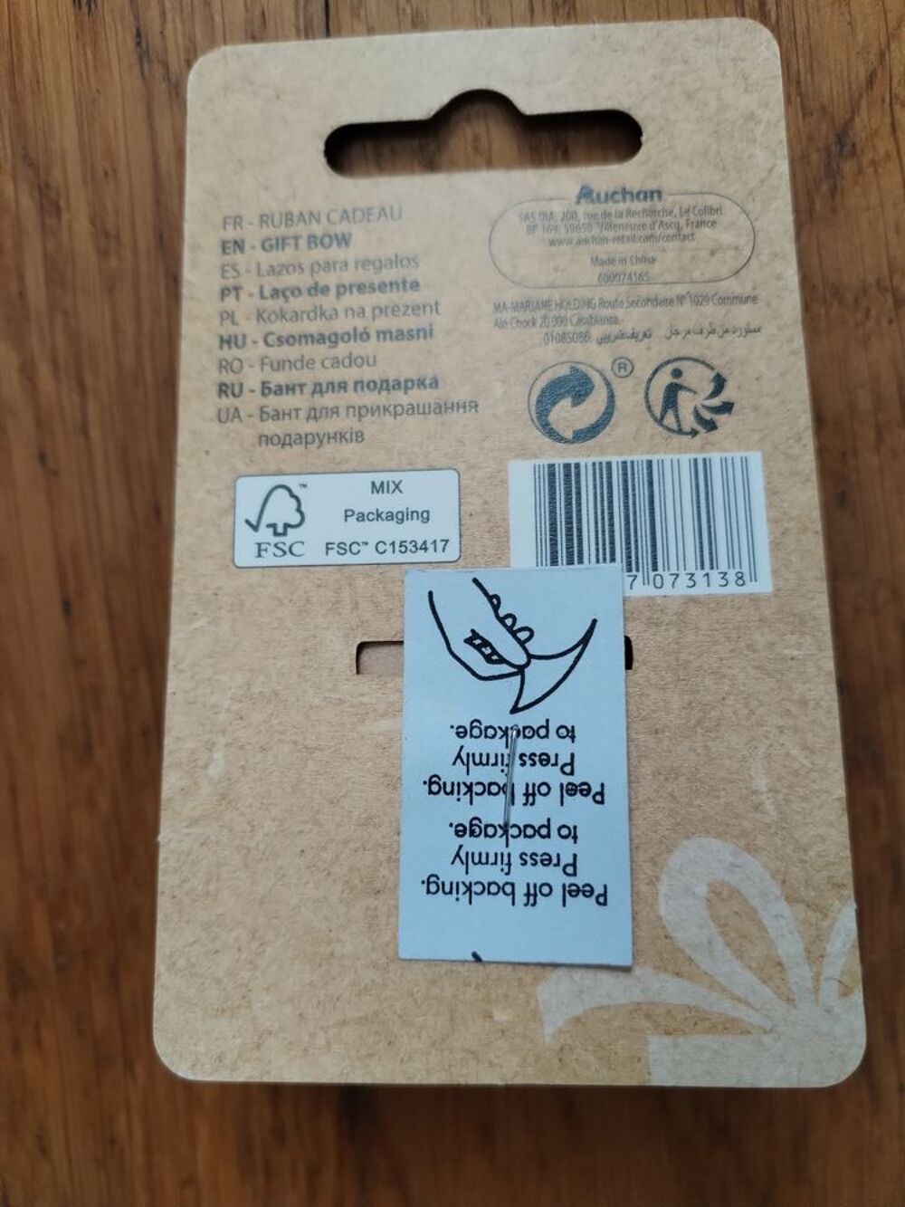 Ruban cadeaux rafia (PRODUIT NEUF SOUS EMBALLAGE)
Maroquinerie
