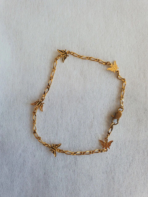 Bracelet dore papillon  3 Aubvillers (80)