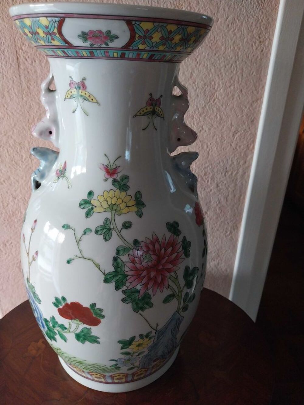 Grand vase chinois en ceramique Décoration