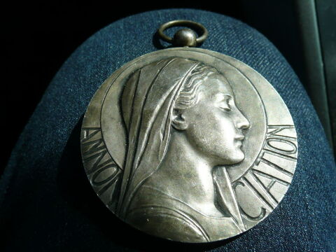 Superbe médaille Annonciation Avemaria 36 Bordeaux (33)