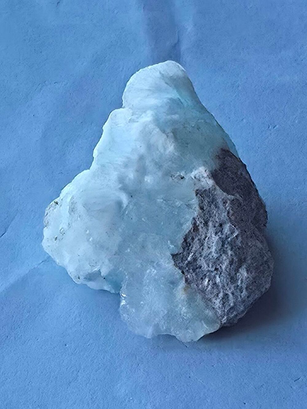 Sp&eacute;cimen H&eacute;mimorphite Bleut&eacute;e Etoil&eacute;e-RDC 21g 