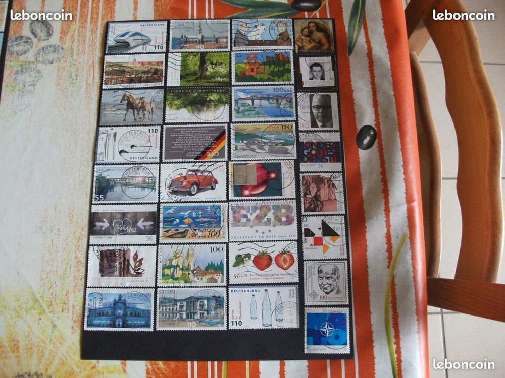 Lot de 286 Timbres diff&eacute;rents d'Allemagne (DEUTSCHLAND) 