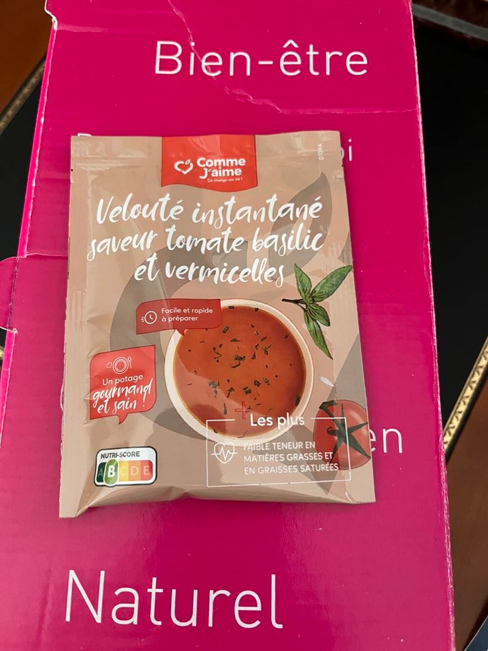 lot 33 velout&eacute;s instantan&eacute; saveur tomate basilic vermicelle Cuisine
