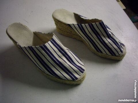 Sabots en espadrilles pt 37 en Marine Rayé 5 Bouxwiller (67)