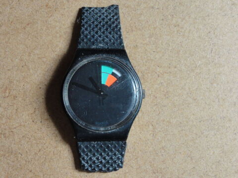 Montre Swatch 9154 p Swiss noir plastique bracelet  changer 29 Antony (92)