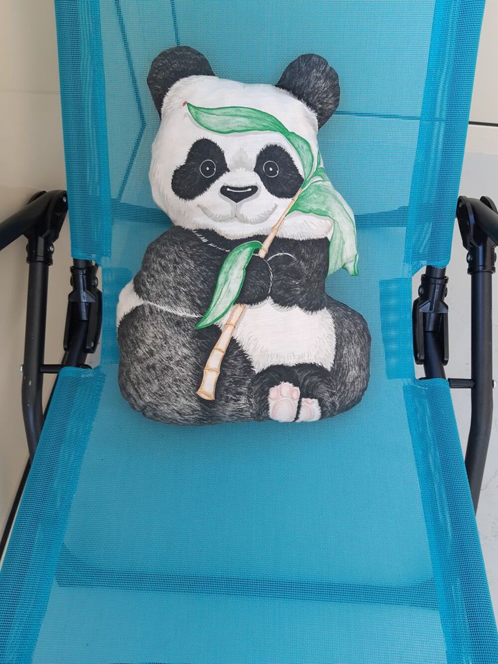 2 Coussins Panda et Ourson. Décoration
