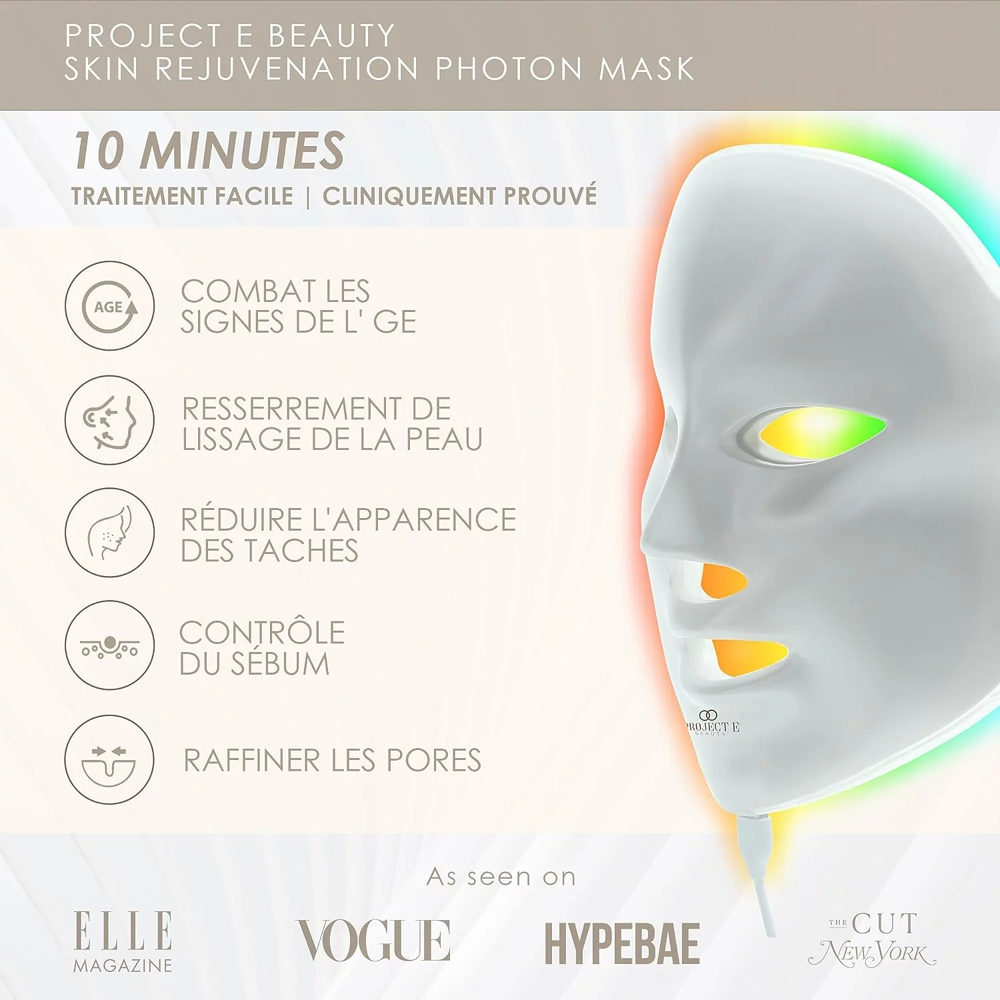 Masque de Luminoth&eacute;rapie Soins du Visage Electroménager