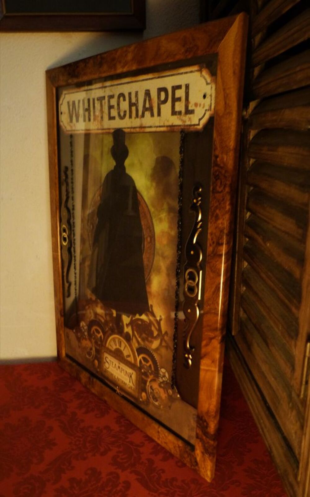Tableau "JACK IN WHITECHAPEL" Steampunk. Décoration