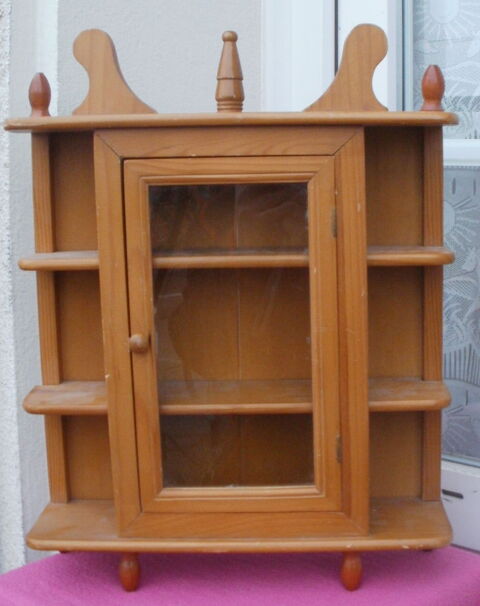 Armoire miniature en pin avec pieds, ou Vitrine, 1 porte  30 Montauban (82)