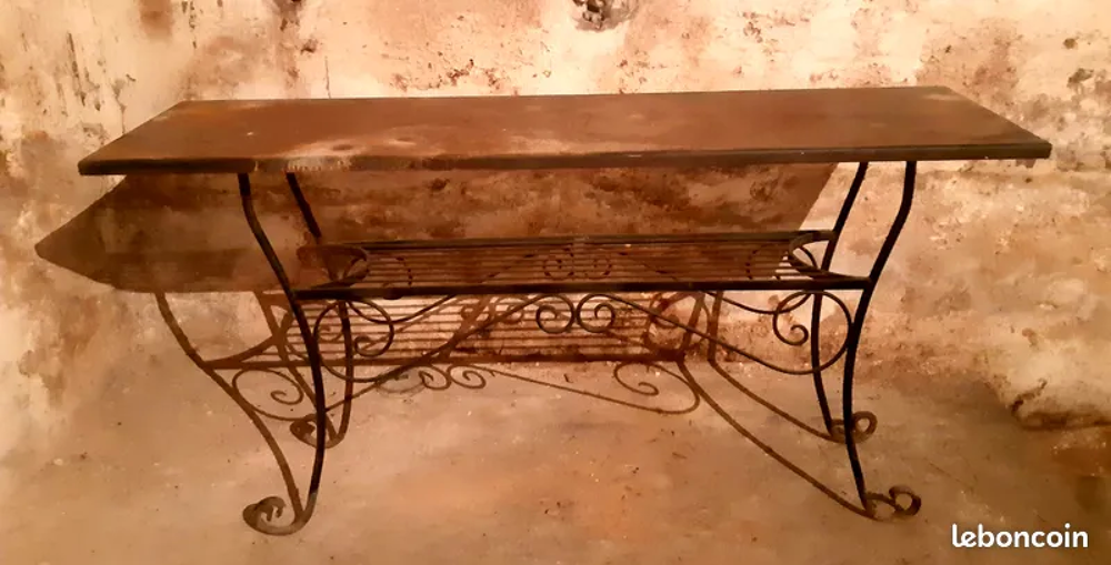 Console en fer forg&eacute; - Vintage Jardin