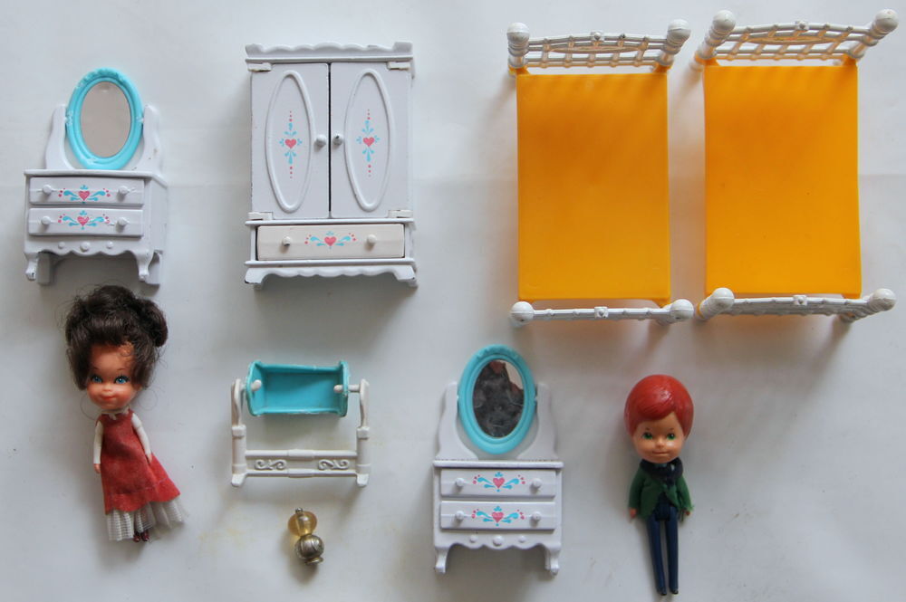 Meubles de poup&eacute;es MATTEL the Littles 1980 LOT 1 Jeux / jouets