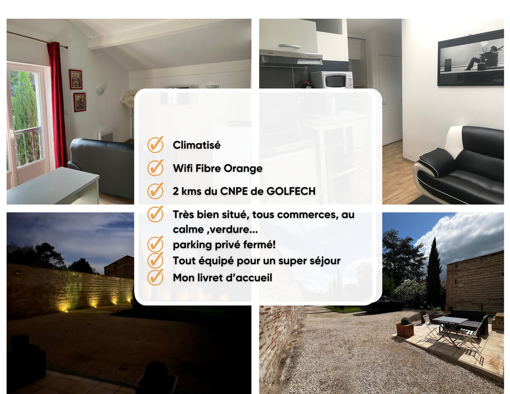    Appartement meublé Cosy climatisé parking, CNPE Golfech  Midi-Pyrénées, Golfech (82400)