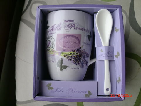 Mug et cuill�re  jolie de provence 6 Merville (59)