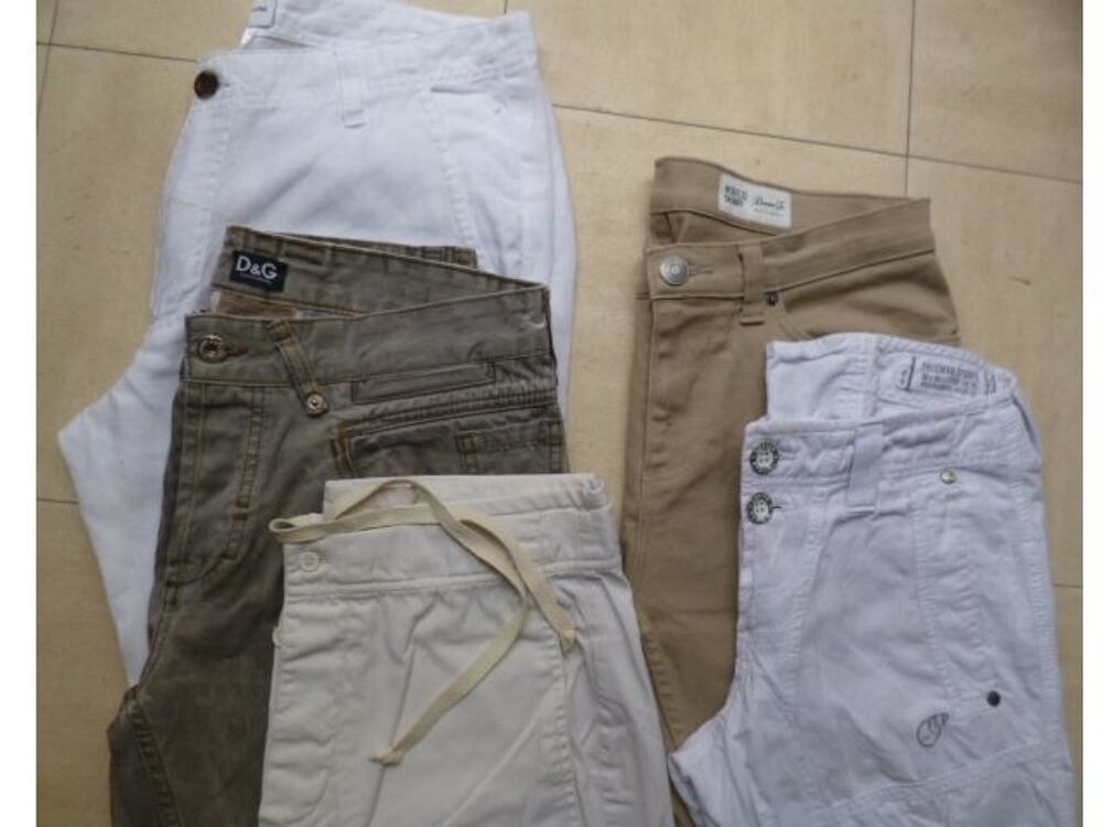3 jeans + 5 pantalons lin + coton - 36 et 38 - zoe Vêtements