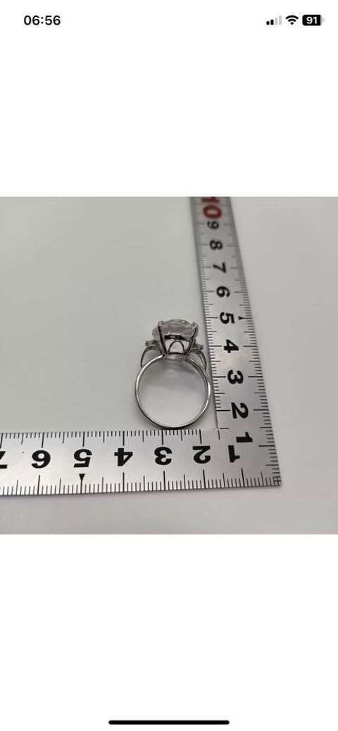 bague platine Kunzite diamants 1 Taisnires-sur-Hon (59)