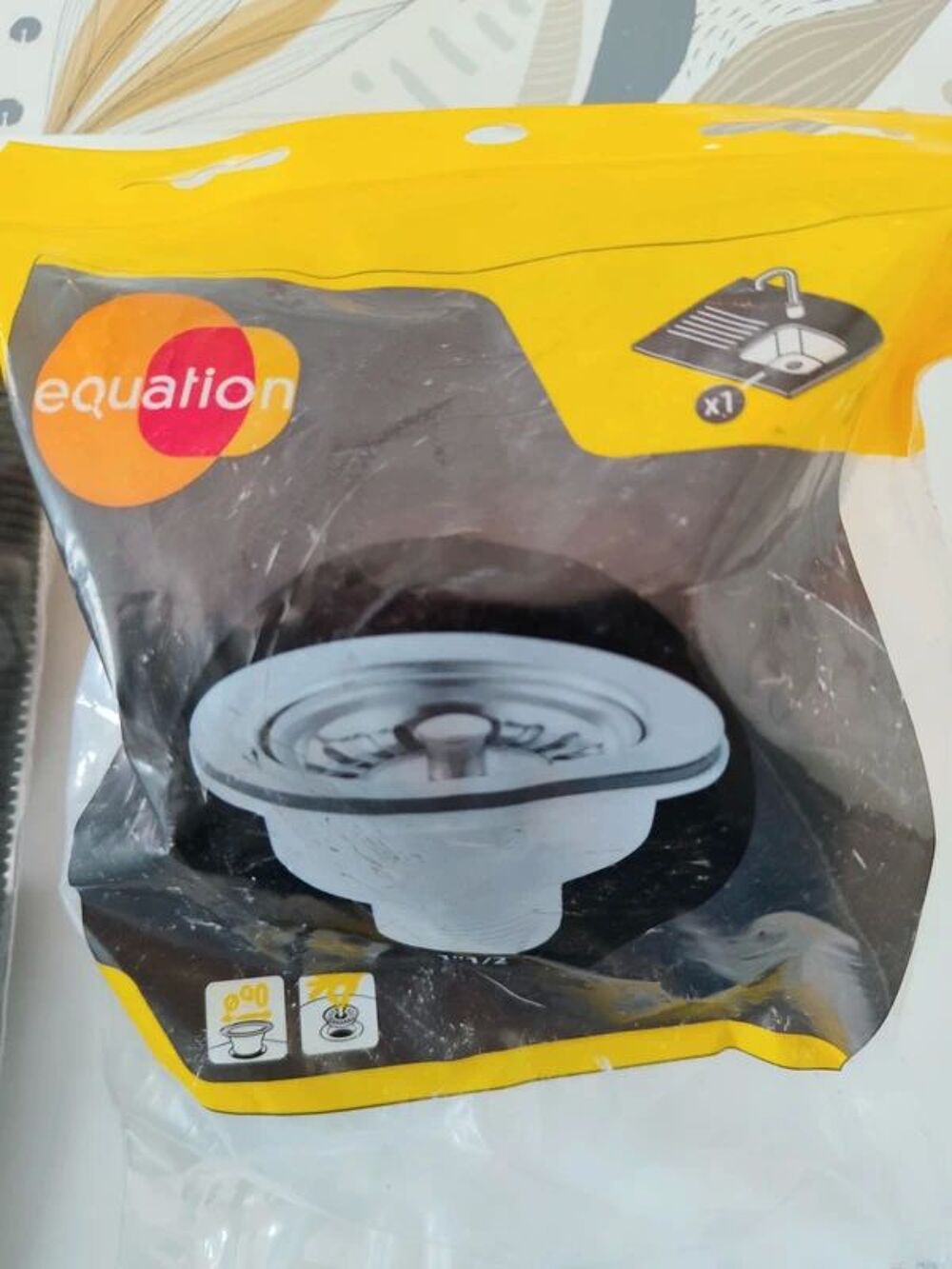 Ensemble de 2 Bondes &eacute;vier &agrave; panier avec un trop plein Neuf Bricolage