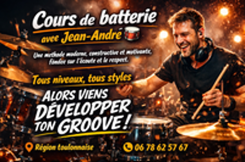   COURS DE BATTERIE SUR LOCALITE TOULON 