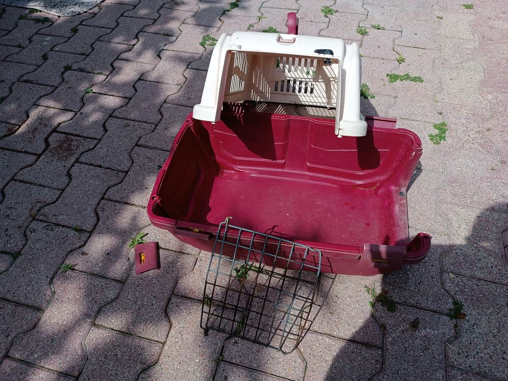 Cage de transport pour chien ou chat Jardin