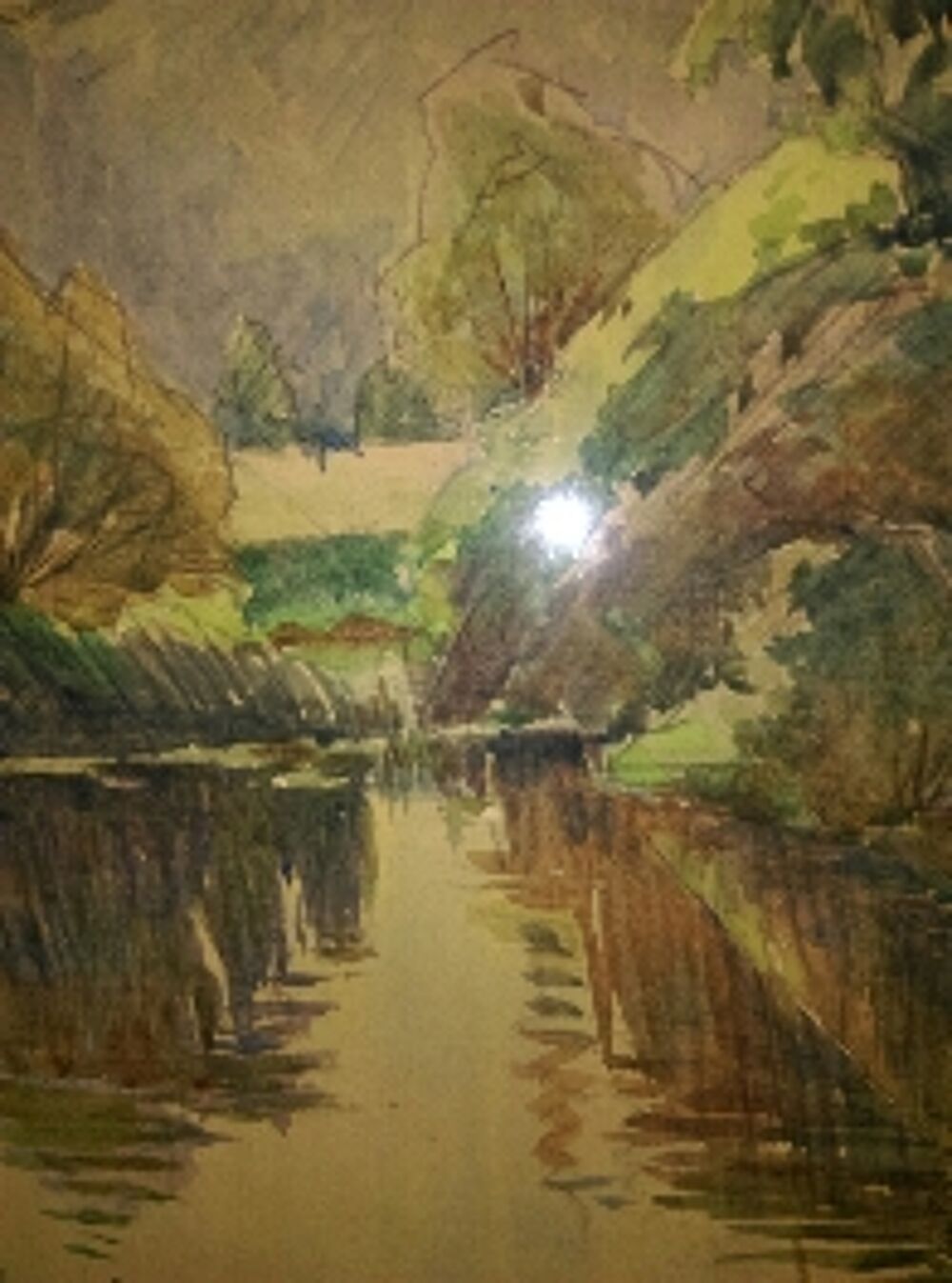 TABLEAU aquarelle de 1927 