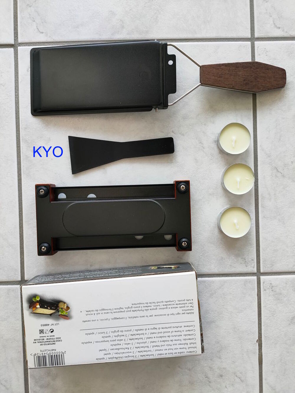 Mini appareil raclette transportable mobile petit, bougie Electroménager