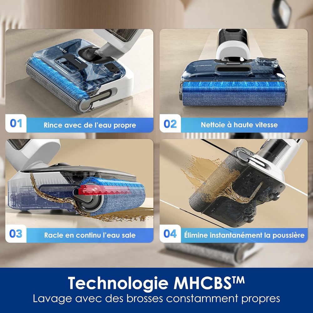 Aspirateur eau et poussi&egrave;re Tineco Floor One Stretch S6 Electroménager