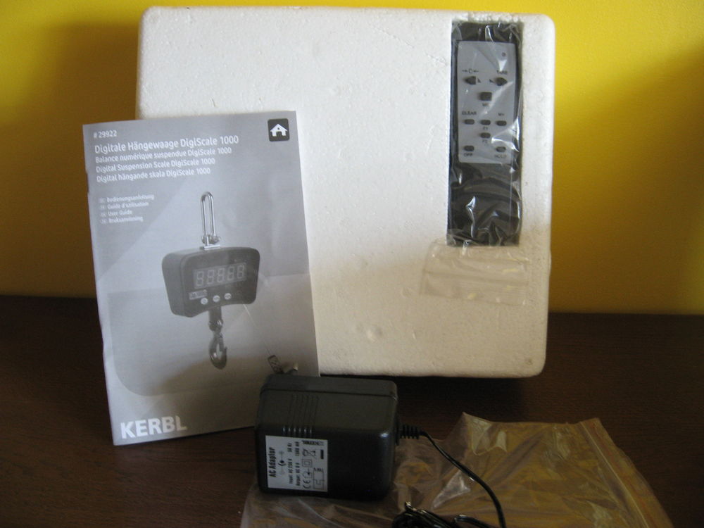 Peson num&eacute;rique DigiScale 1000 jusqu'&agrave; 1000 kg - Kerbl Bricolage