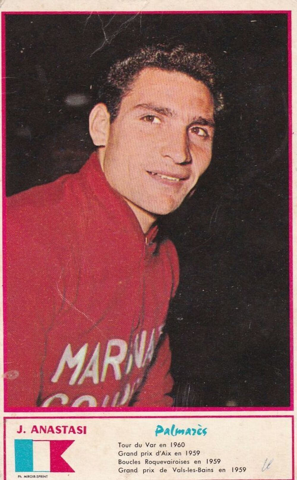 AUTOGRAPHE ANASTASI Jean
