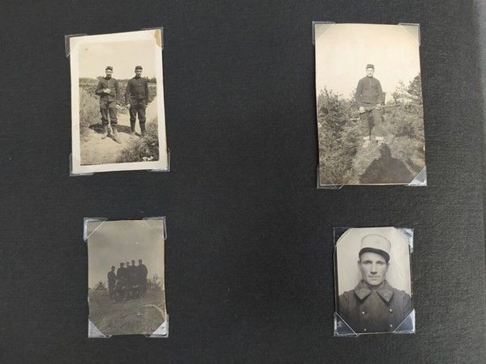 Album Photographie Poilu Artillerie Front Tranch&eacute;e 14-18 WW1 